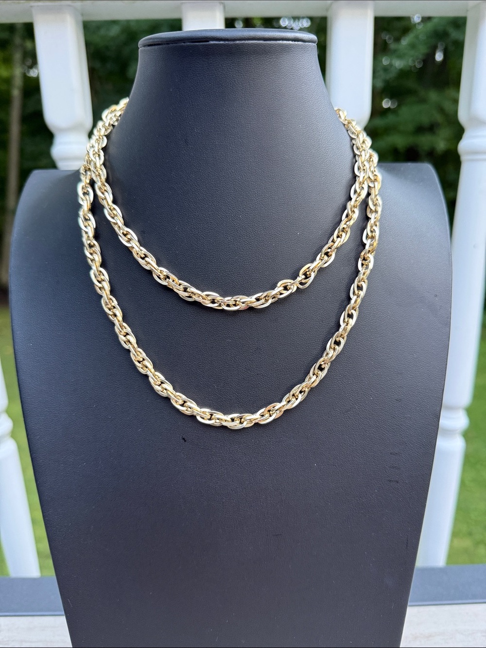 Vintage SARAH COVENTRY Gold Rope Chain Necklace